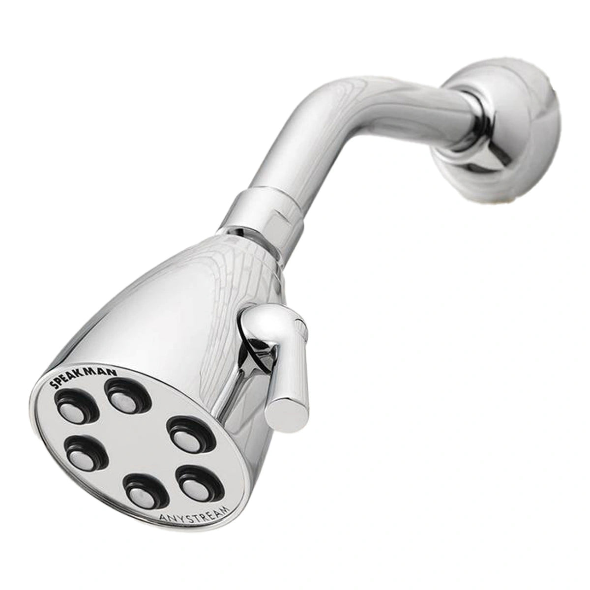 Speakman S-2251 Signature Icon Anystream Adjustable High Pressure Shower Head - 2.5 GPM Solid Brass Replacement Bathroom Showerhead, Polished Chrome