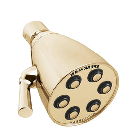 Speakman S-2252-PB Signature Brass Icon Anystream High Pressure Adjustable Shower Head, Polished Brass, 2.5 GPM