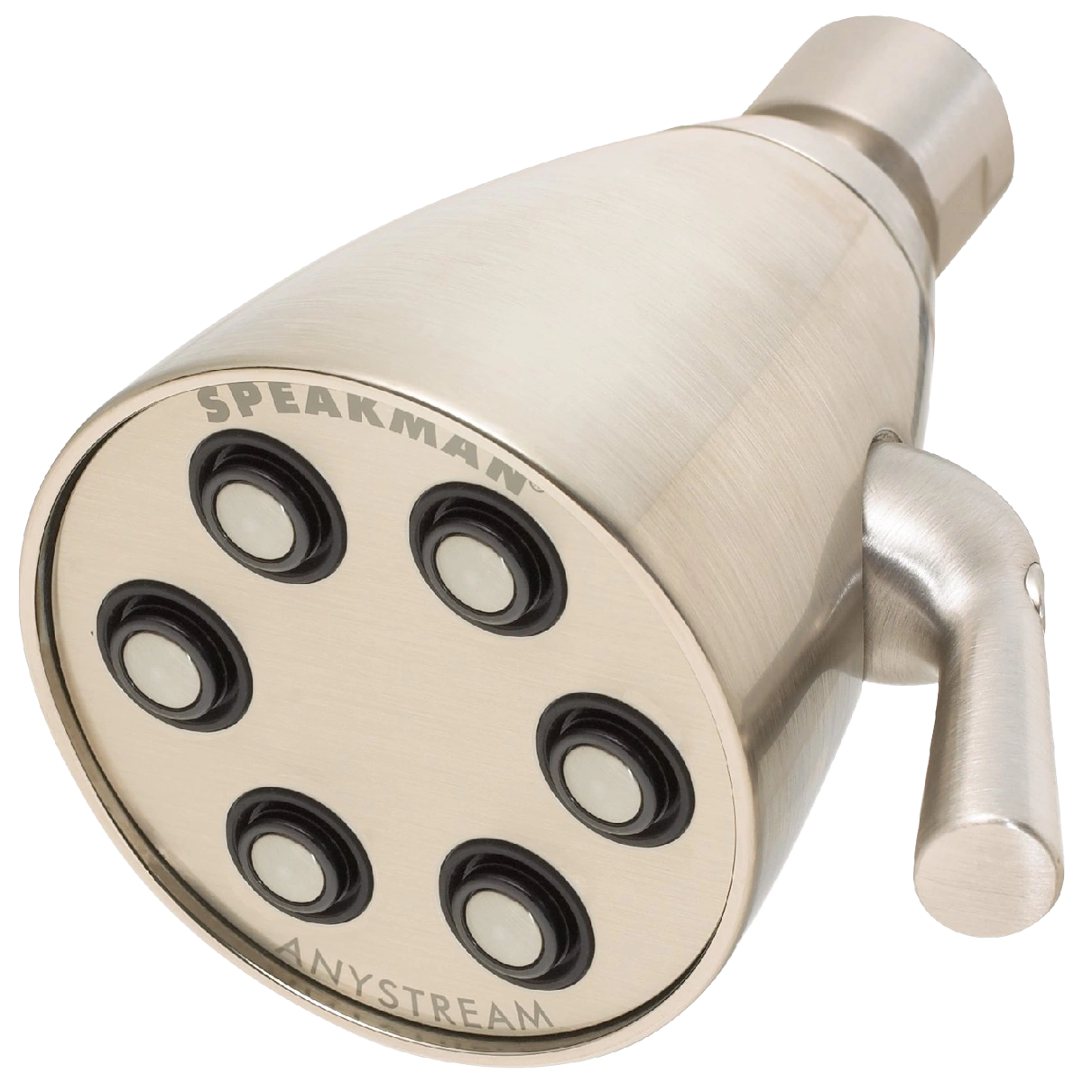 Speakman S-2252-BN Signature Brass Icon Anystream High Pressure Adjustable Shower Head, Brushed Nickel